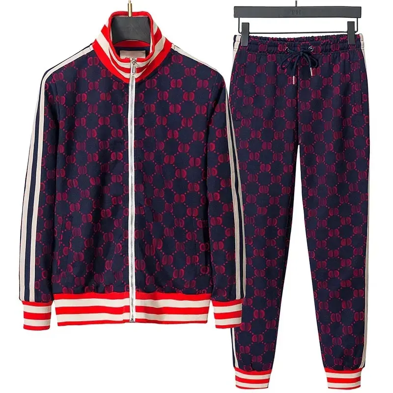 Survêtement Homme Grandes Tailles – Veste Fermeture Éclair + Pantalon Baggy, Chaud Et Doux, Pour Hiver Et Détente