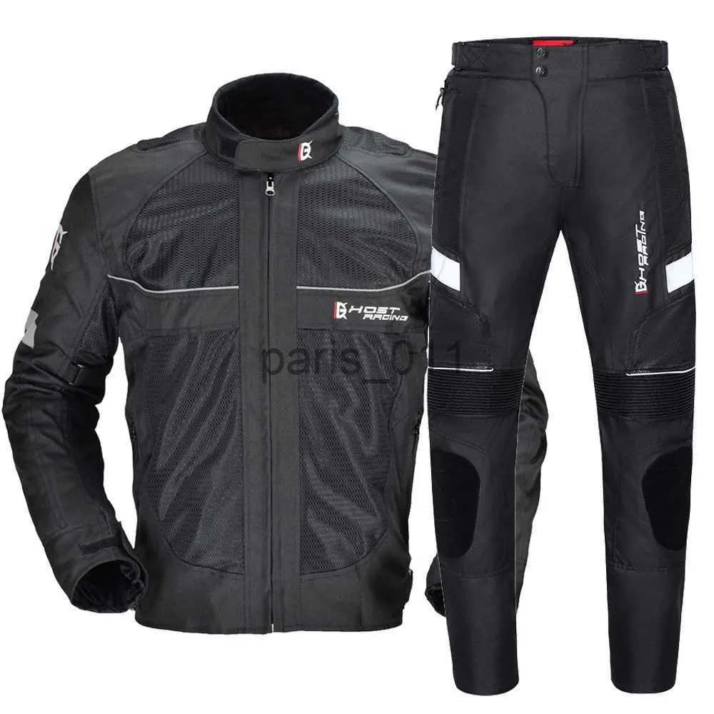 Andere Bekleidung GHOST RACING Sommer-Motorradjacke Herren Jaqueta Motociclista Motorrad-Reitjacke Schutzausrüstung Motorradbekleidung Anzüge x0926