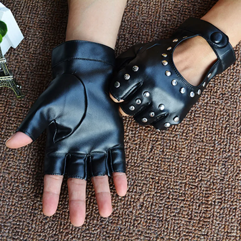 Five finger half on sale gloves