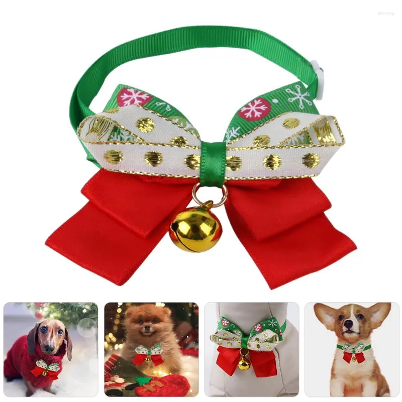 Dog Collars Decor Cute Cat Collar Christmas Pet Adjustable For Decorative Kitten Plastic Gift With Bell