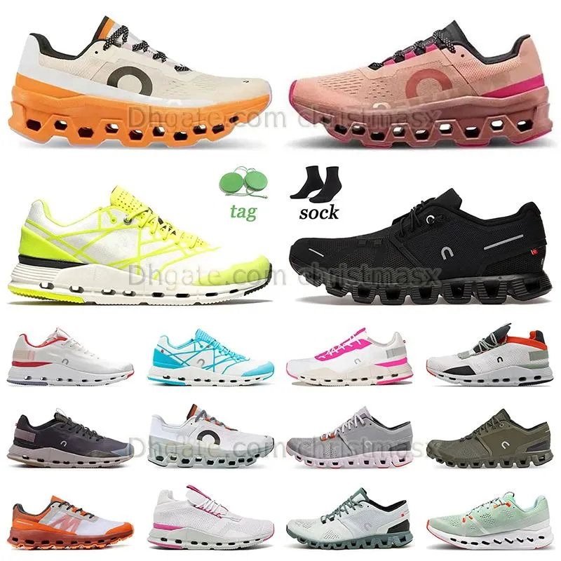 Mode hardloopschoenen On Cloud 5 All Black Cloudmonster Burgundy Fawn Turmeric Cloudnova Z5 Wit Neon Heren Dames Sneaker Barbie Ultra Tennisschoen Outdoor Trainers