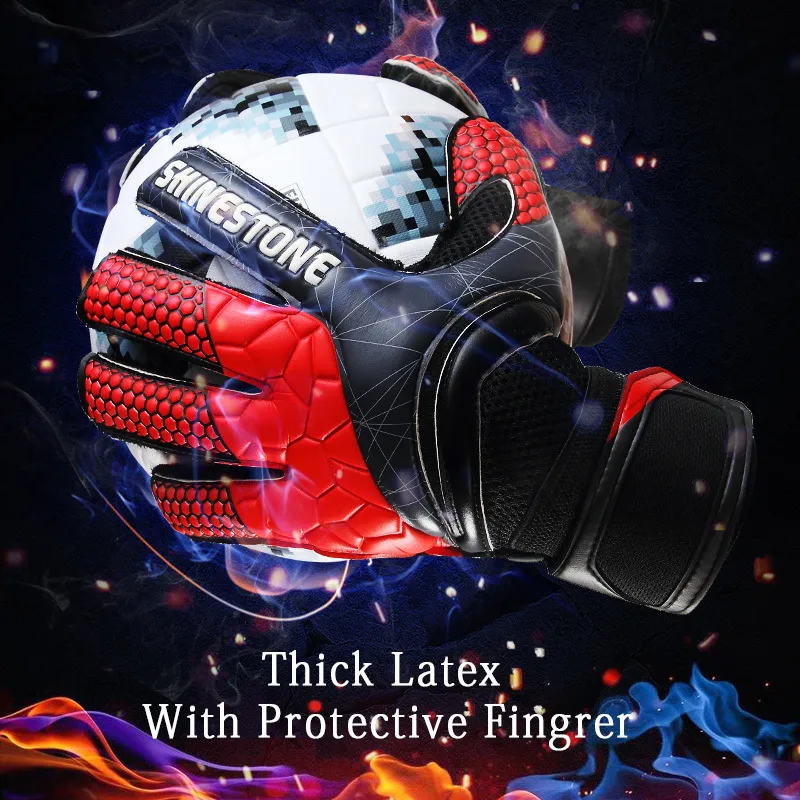 Sports Gloves Men Kids Latex Professional Soccer Trainning Goalkeeper Thickened with Fingers Protection Football Match Goalie 230925