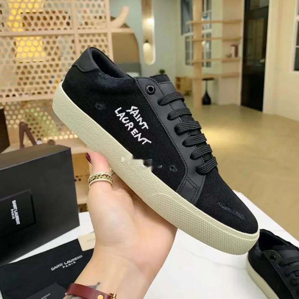 Canvas top court shoes