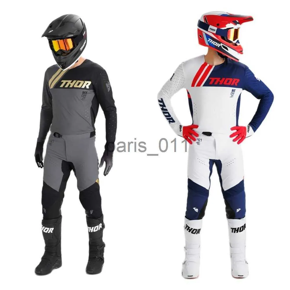 Andra kläder 2023 Spring Prime Pro Off Road Set Motorcykel Race Wear Motocross MX Racing Pant Moto Gear Set Ty1 x0926