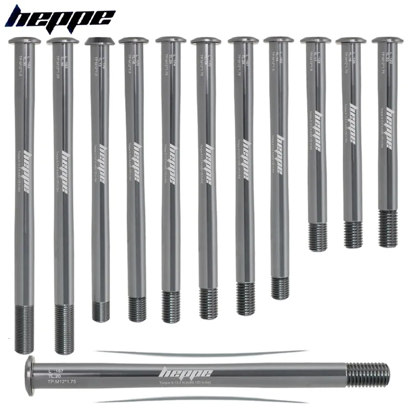 Bike Stems HEPPE MTB Road Thru Axle Ultra Light 12x142 12x148 Rear Hub Fork 12x100 12x110 Shaft 230925