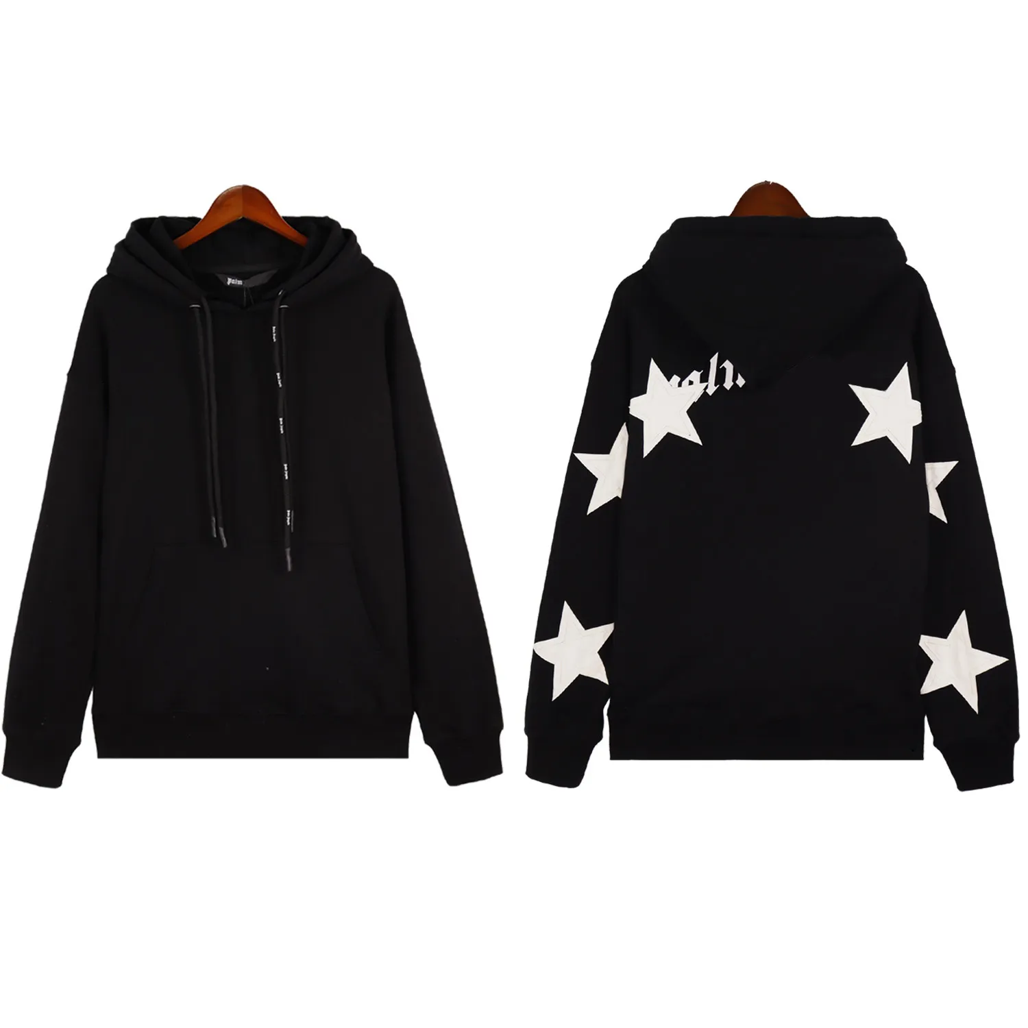 Marca De Moda Para Hombre Sudaderas Con Capucha De Diseno Jerseys Palms Sudadera Con Capucha Angeles Estampado De Estrellas Sudaderas Negras Algodon Unisex Tech Fleece De Gran Tamano S XL De 36 36