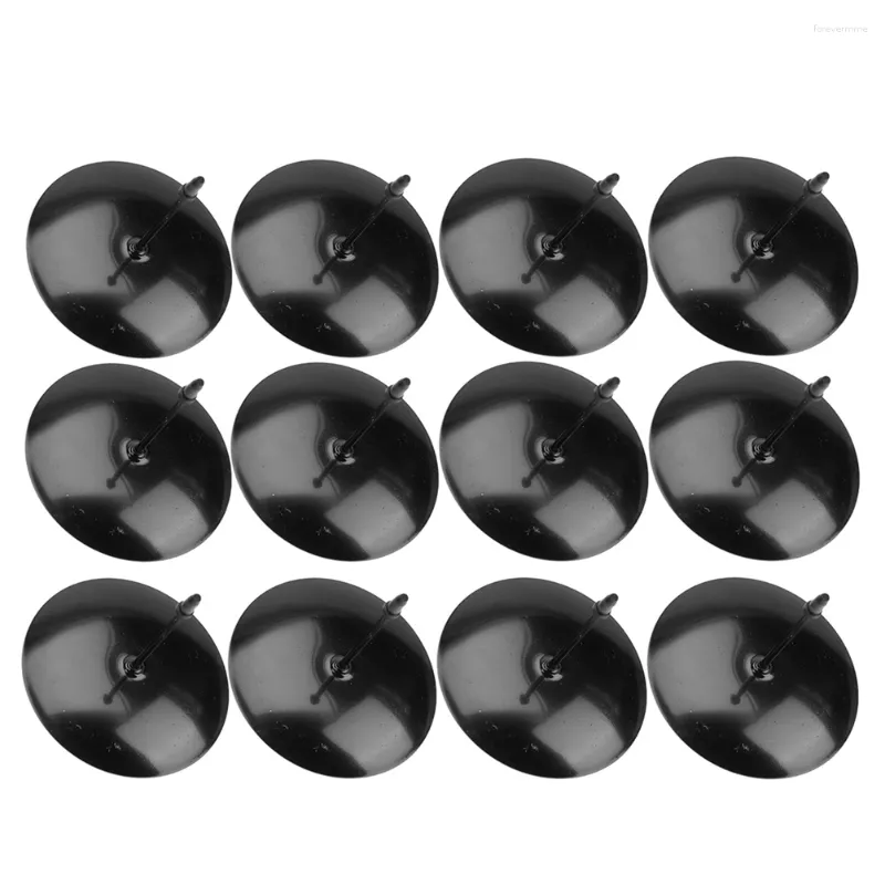 Titulares de vela 12 pcs suporte de vidro bolo tealights suporte acessórios suporte rack metal velas base fix ferro