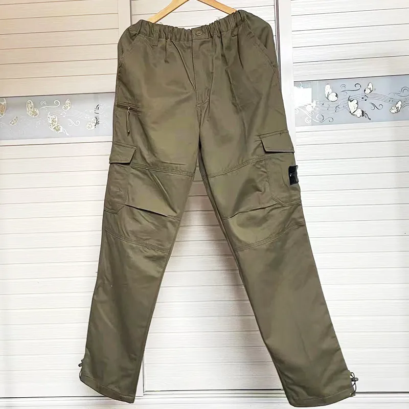 2024NEW MÄNSKOMPASS Märke Högkvalitativ Stones Island Cargo Men Stone Long Trousers Male Jogging Overalls Tactical Pants Bitorable Designer Casual Flare 65