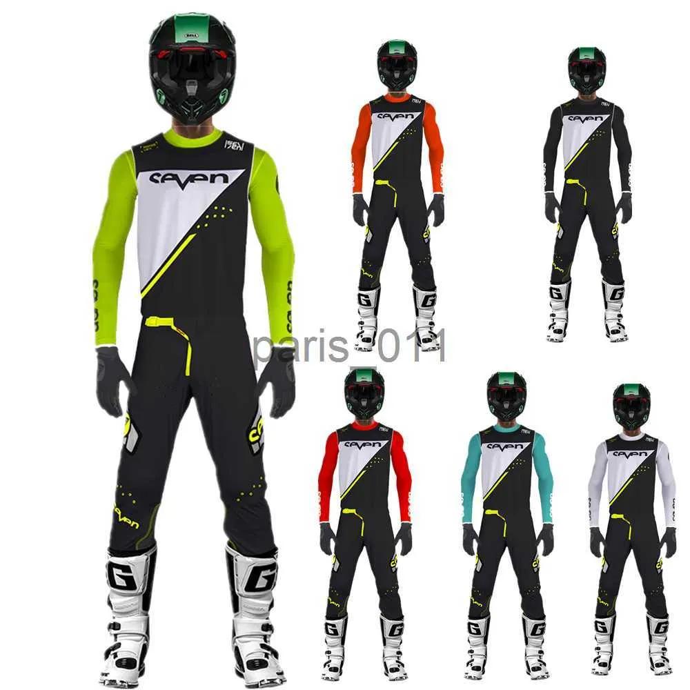 Andra kläder 2023 Seven MX Set Off Road Motorcykel Race Wear Dirt Bike Motocross Gear Set Moto Suit X0926