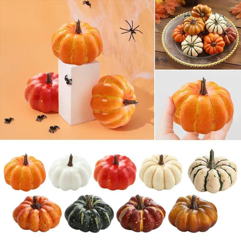 Decorative Flowers Halloween Decoration Artificial Pumpkin Plants Foam Simulation Mini Party