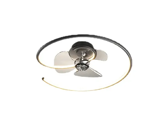 Ventilatore da soffitto a LED Artpad con luce e ventilatori da parete di controllo con lampada remota Ventilador 360 Camera da letto Decorazioni per la sala da pranzo Luce