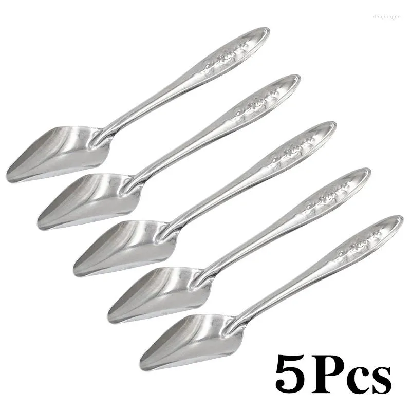 Andra fågelförsörjningar 5 PCS Portable Aluminium Baby Feeding Water Spoon Parrot Feeder Food For All Peony Cockatiel Table Seary