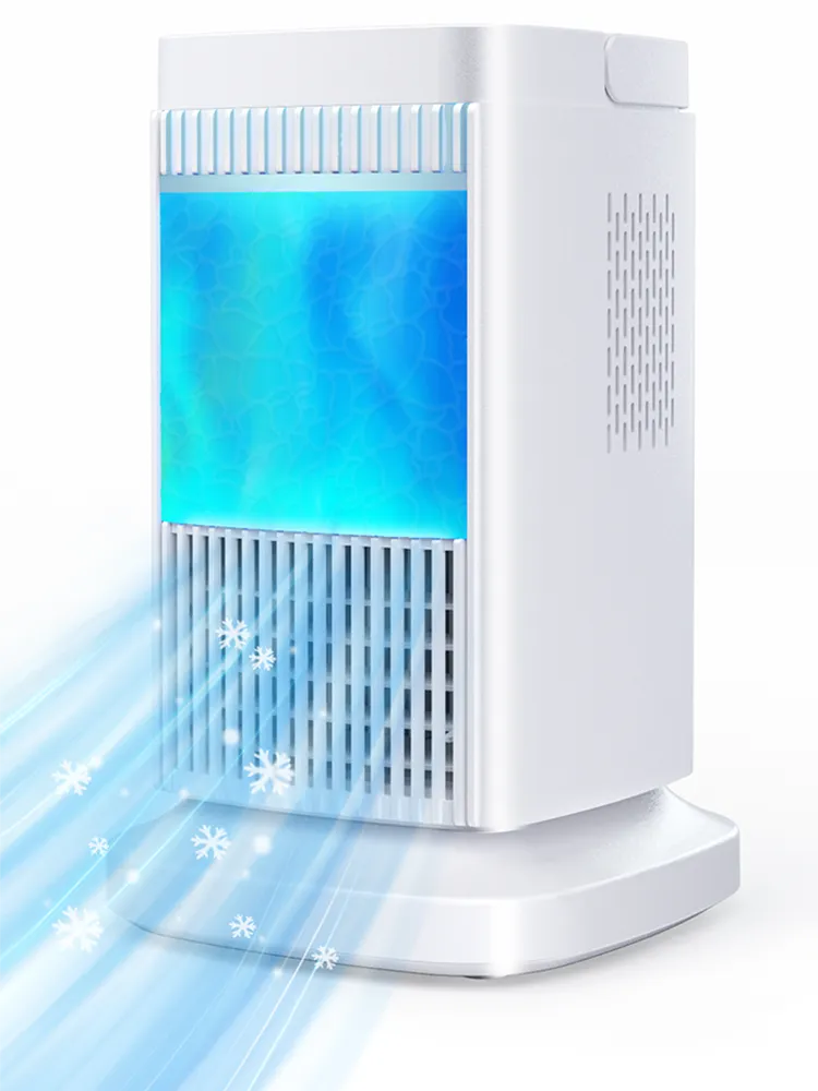 Nowy przenośny mini klimatyzator elektryczny wentylator półprzewodnikowy chłód powietrza do pomieszczenia do domu wentylator cichy chłód