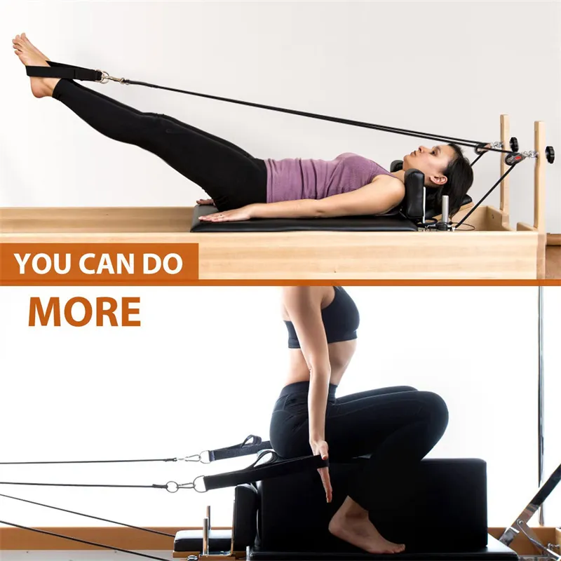Par De Correas De Pilates Con Anillas D – Doble Bucle, Ajustables, Para Entrenamiento En Casa, Yoga Y Fitness
