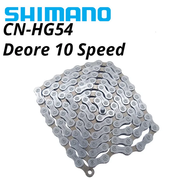 Bisiklet grupları shimano deore hg54 10 hız zinciri mtb dağ bisikleti 10s zincirleri m591 m610 m670 m6000 sistem 230925