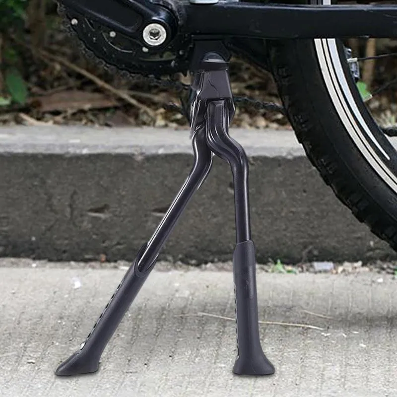 Bike Stems Double Leg Kickstand Bicycle Stand Center Mount Foldable Heavy Duty Adjustable MTB Foot Support Dual 230925