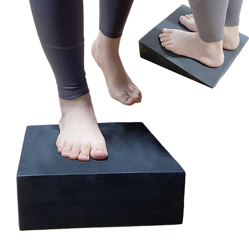 Yoga blockerar kil Yoga Lutande brädet Squat Wedge Eva Yoga Foam Block Calf Extender Foot Stretch Board Calf Training Gym Fitness Accessorie 230925