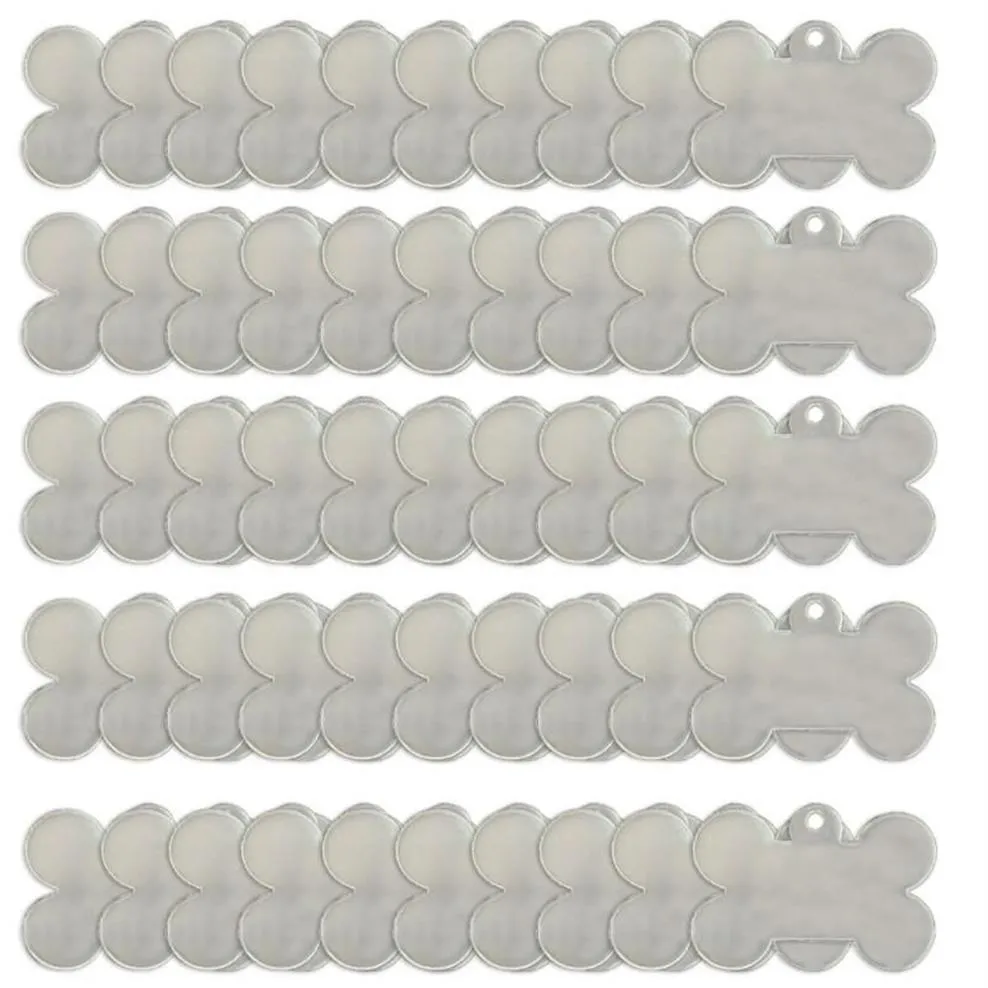 Porte-clés 50 pcs clair acrylique blancs porte-clés collier pendentif étiquettes transparentes pour les projets de bricolage accessoires en vinyle fournitures de fête 278k