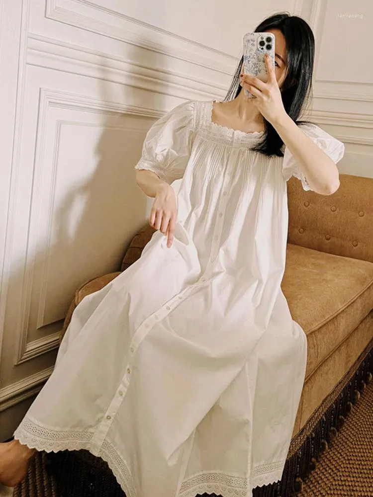 Womens Cotton Nightgowns Delicate Embroidery Short Sleeve Summer Sleepwear From Jianjiacang 16.84 DHgate.Com