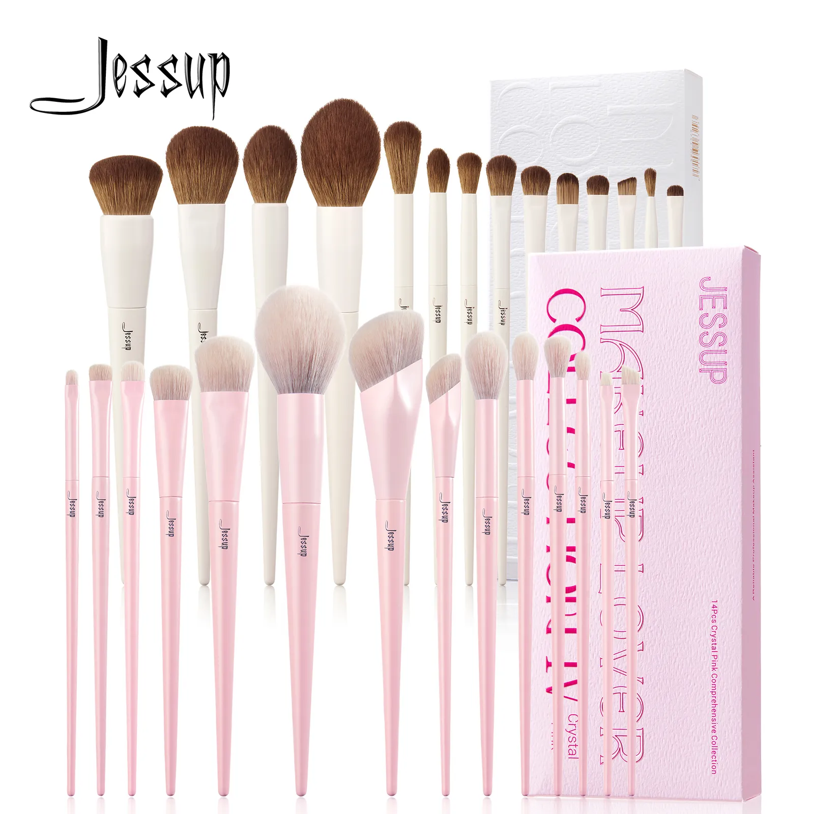 Makeup Tools Jessup Brushes T329 with Pink Set 14pcs T495 230926