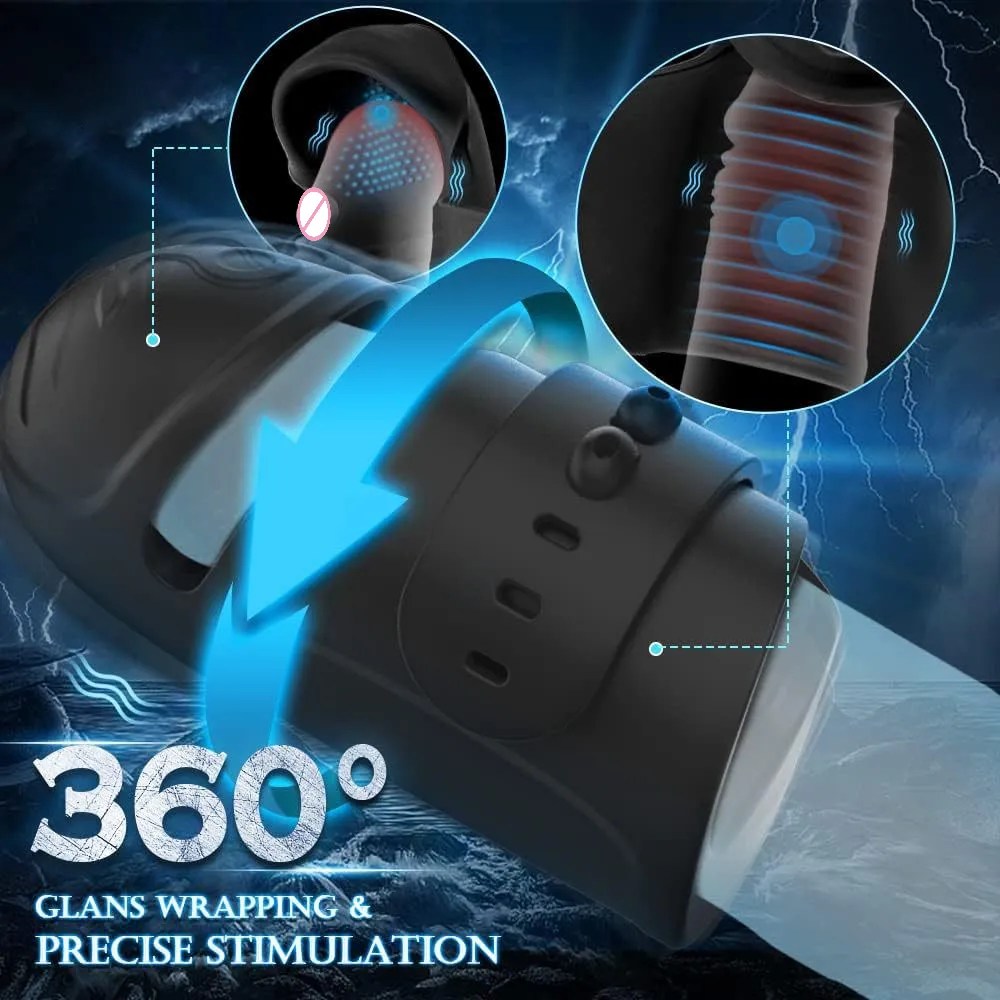 Glans Vibrator Ring Male Masturbator Delay Ejaculation Trainer_voghion.com