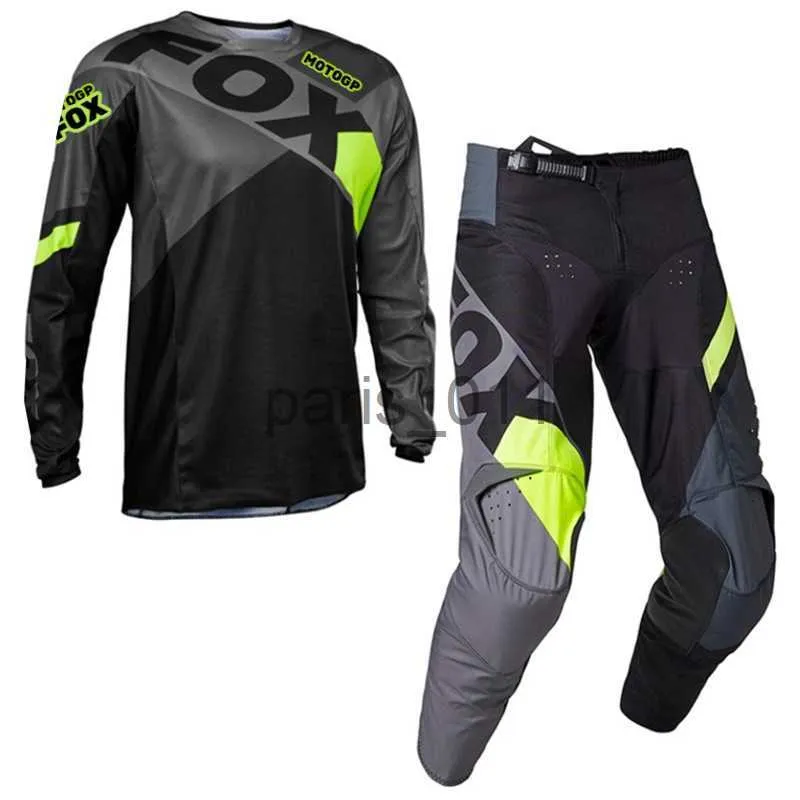 Overige Kleding Motocross Racing Gear Set Motogp 2023 Mountain Offroad Broek 180 MX Combo Heren Rood Zwart Kits x0926