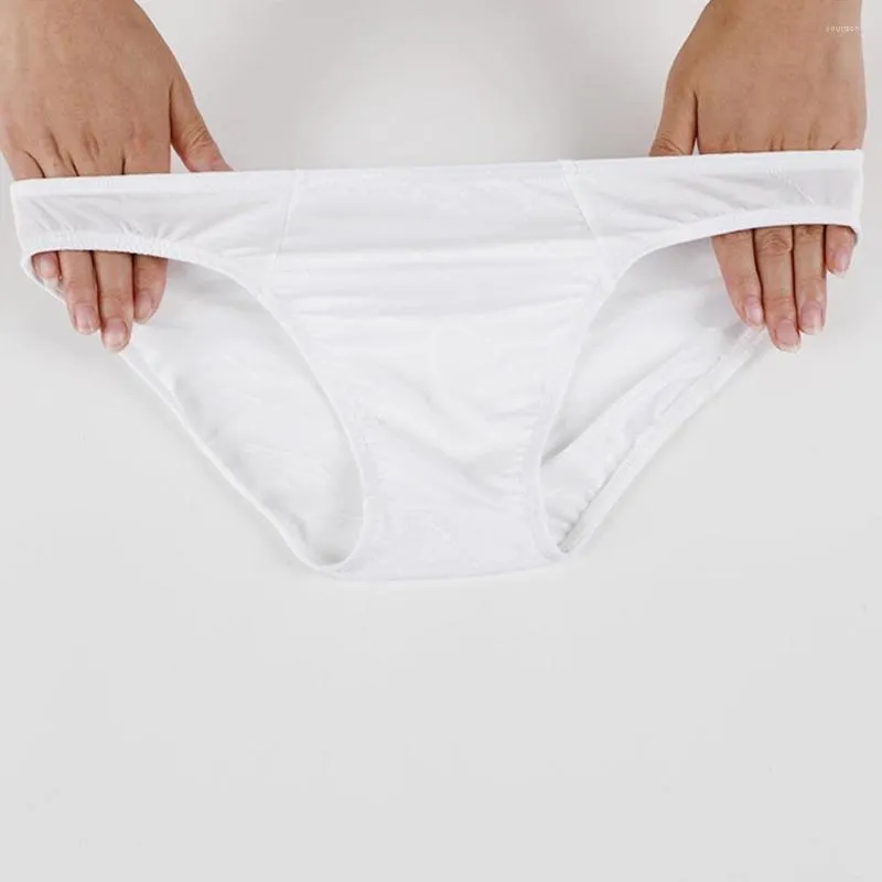 Sous-vêtements hommes glace soie slips homme shorts taille basse culotte solide clairon pochette lingerie super élasticité sous-vêtements mince souffle maillots de bain