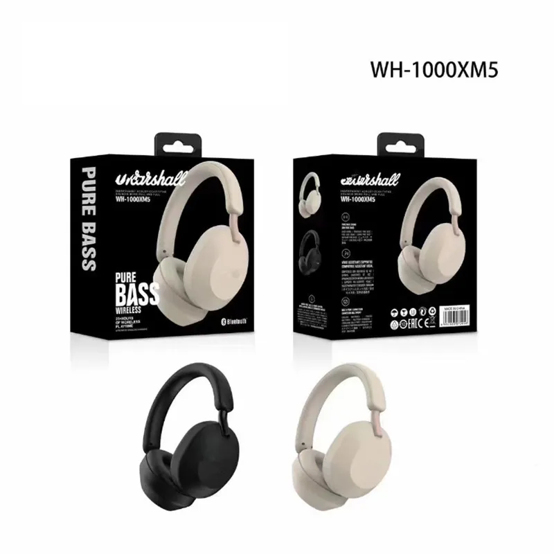 WH-1000XM5 Bluetoothワイヤレスヘッドフォンタッチコントロールヘッドヘッドバンド上の防水スポーツヘッドセットイヤホン