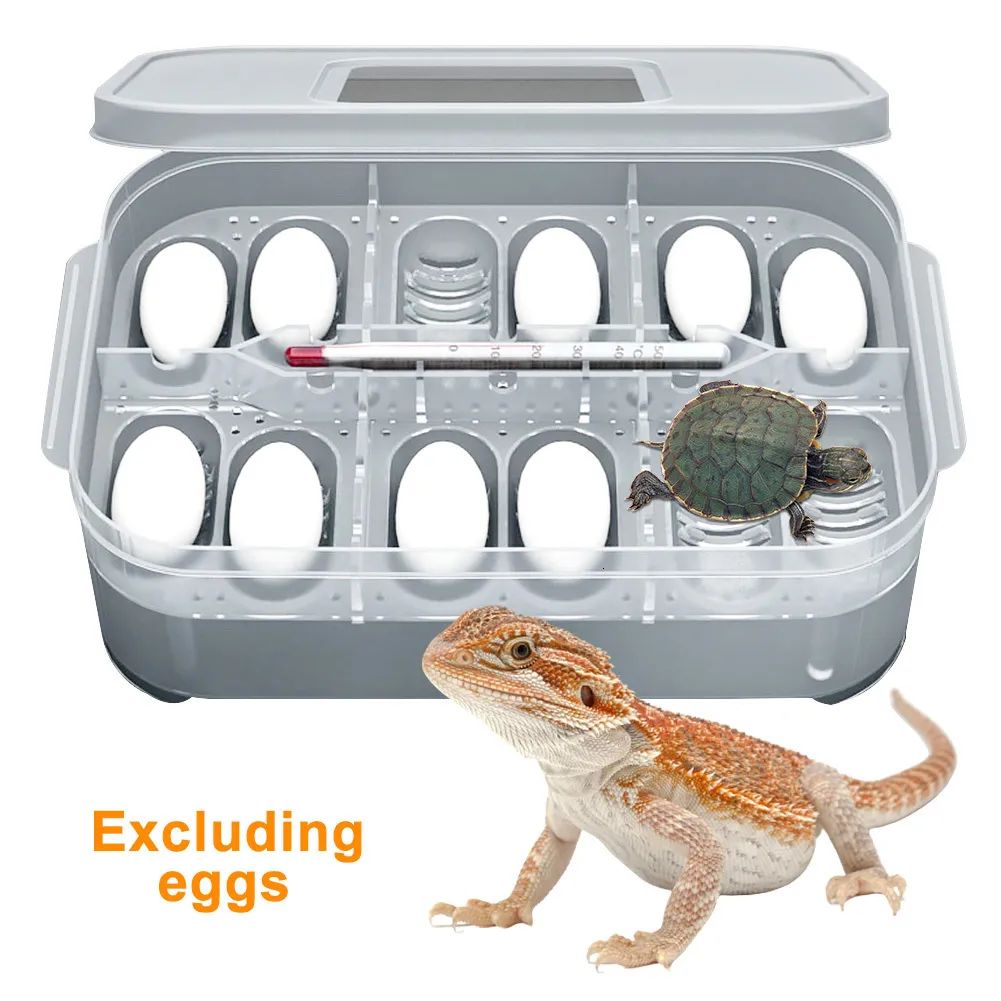 Dostarcza pudełko hodowlane jaszczurki łatwe do użytku domowe profesjonalista z żółwiami termometrowymi ptaki pp jaja wielokrotnego użytku inkubatora 230925