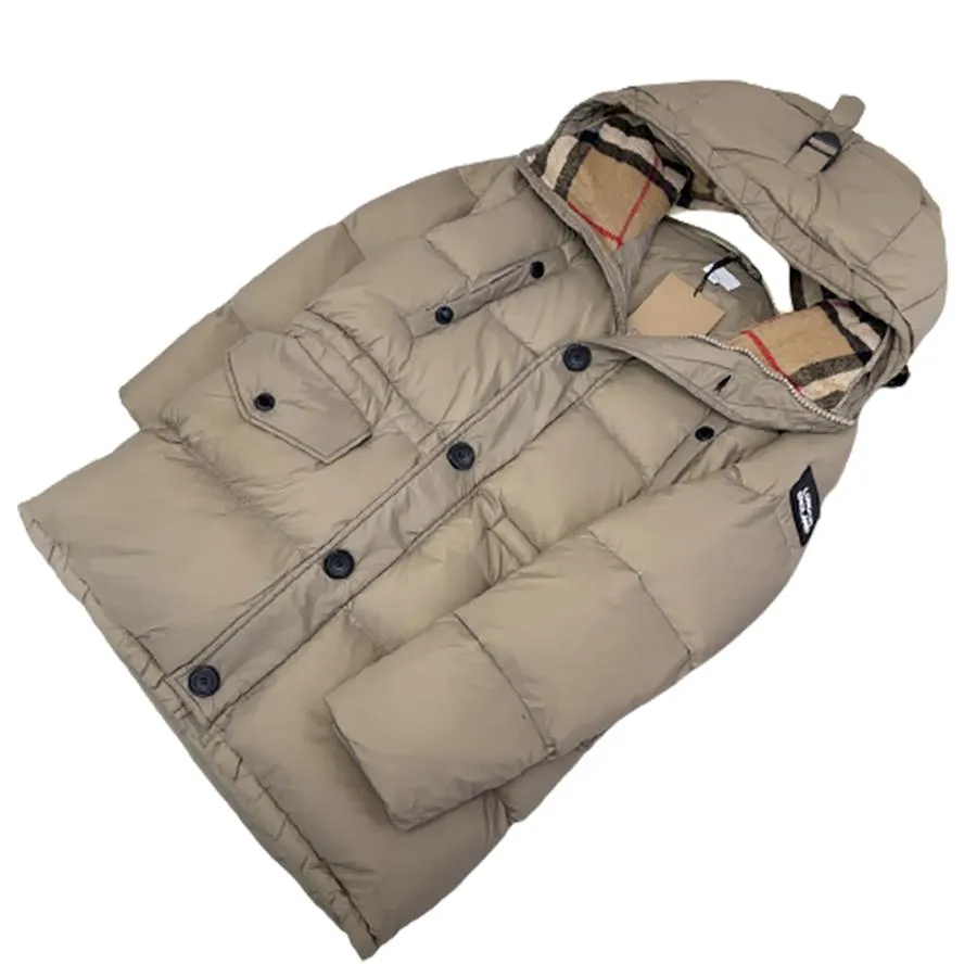 YOUCAI Doudoune à Capuche En Duvet De Canard Pour Femme - Beige Beige