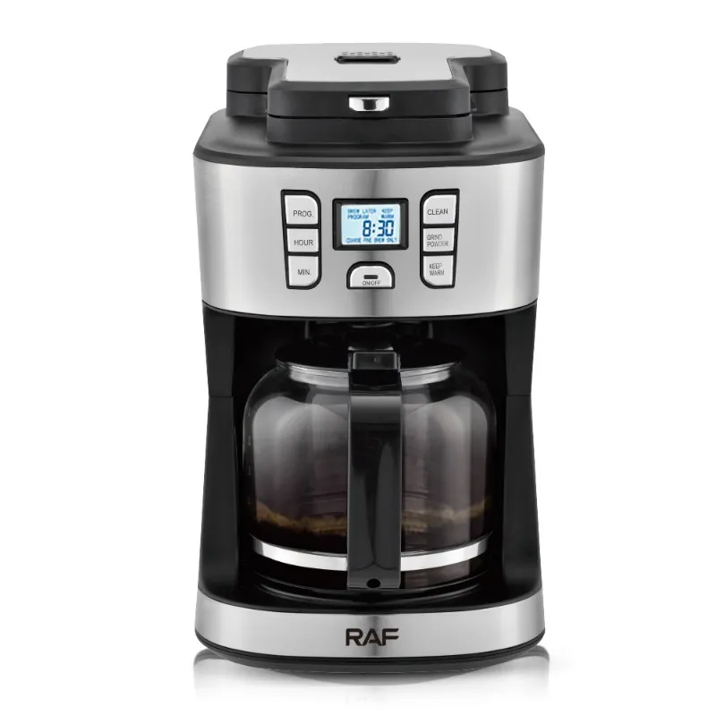 2 In1 kroplowe maszyna do kawy Zastosuj do mielonych fasoli urządzeń domowych ociekający ekspres do kawy z cyfrowym wyświetlaczem, utrzymuj ciepło