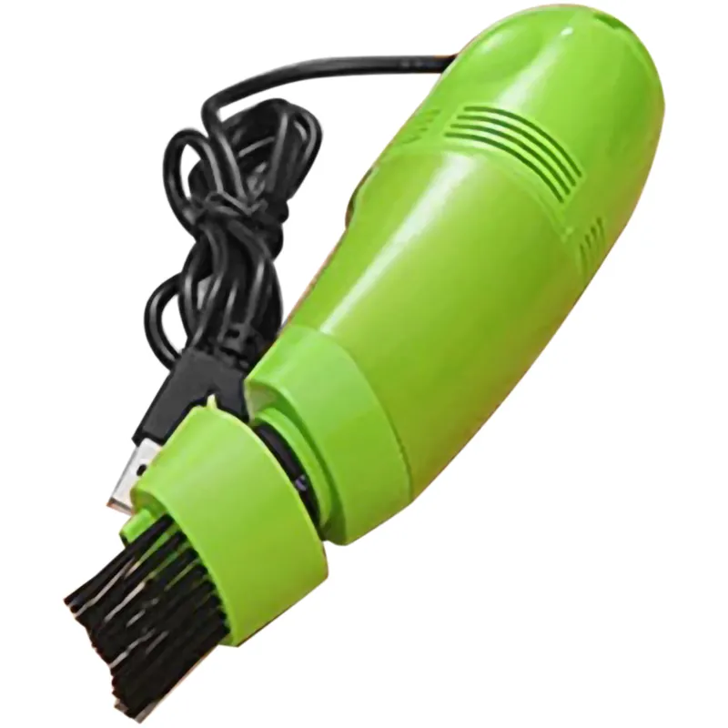 USB Computer Keyboard Vacuum Cleaner Mini Desktop Dust Sweeper Collector Handheld Table Cleaning Tool Green