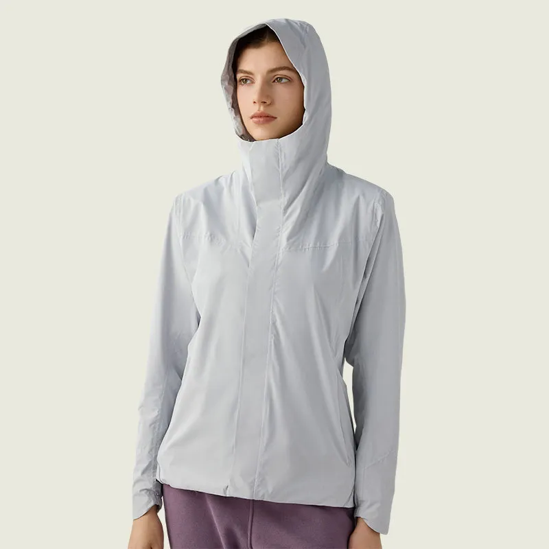 L-w011 Sudaderas con capucha Abrigo deportivo Capucha Chaqueta a prueba de viento Tops Chaquetas repelentes al agua Acampar al aire libre Senderismo Ropa de montaña