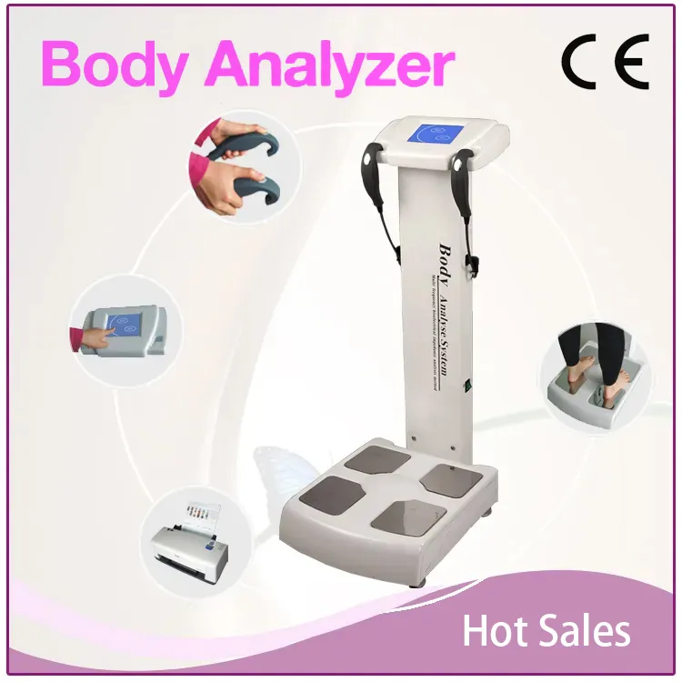 Machine de test corporel rapide, analyse de la composition, dispositif de mesure de la graisse par impédance bioélectrique multifréquence pour la santé, amincissant pour tous les types de corps