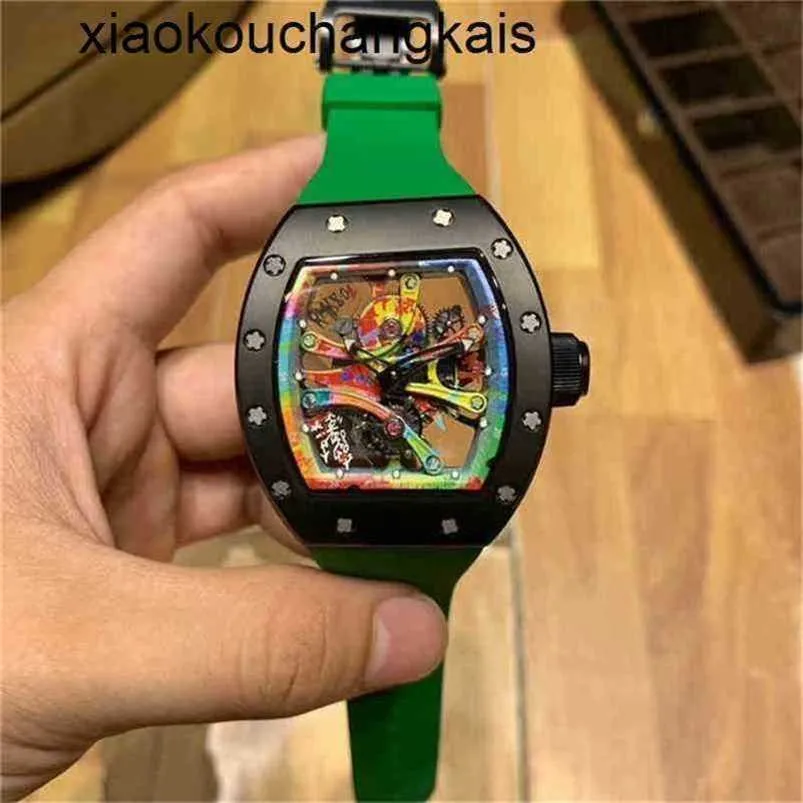 Milles montre automatique SuperClone KV usine Graffiti évidé entièrement automatique fibre de carbone saphir navire par Fedex3EZDYZO6YZO6