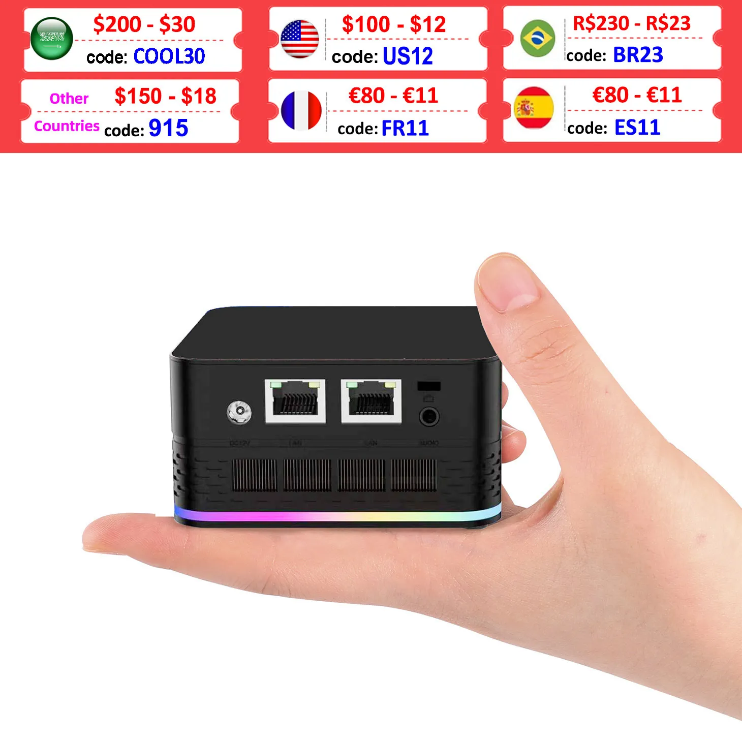 미니 PCS T9 플러스 미니 PC 인텔 알더 레이크 N100 8GB/16GB DDR5 256/512GB/1TB NVMEWINDOWS 11 Ultra Small Pocket Computer Dual Lan Three 230925