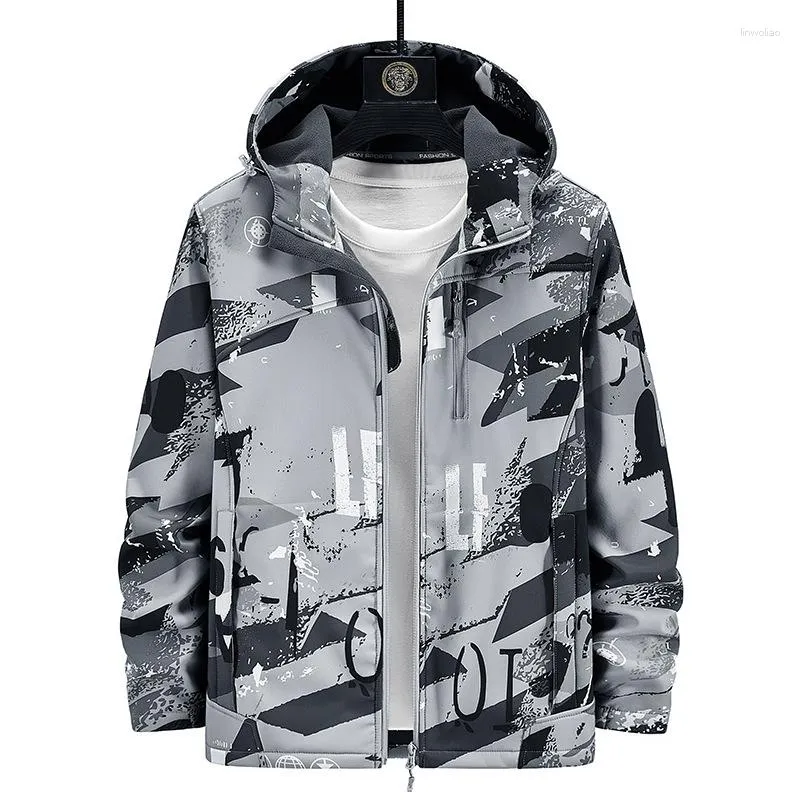 Women's Jackets Outdoor Winter Hooded Climbing Camping Hiking Softshell Waterproof Windproof Thermal Windbreaker Women Fall Coat 8XL