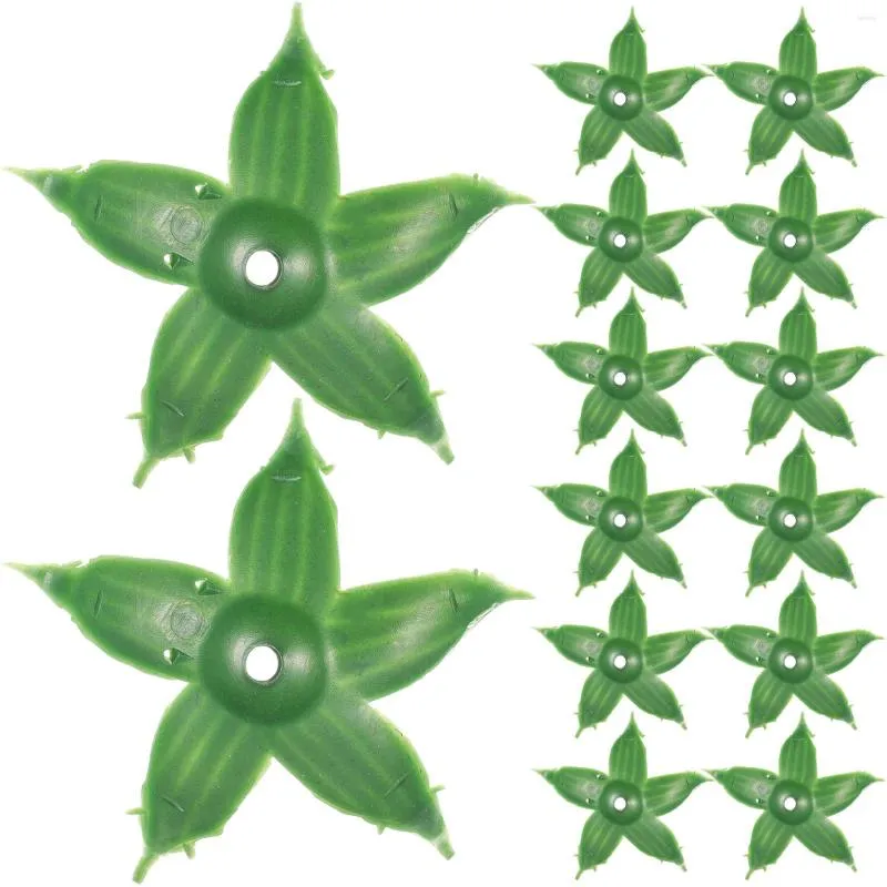 Dekoratif Çiçekler 150pcs Yeşil DIY Plastik Simülasyon Gül Sepals Sargılar Sabun Çiçek Kaplamaları Kaliksler