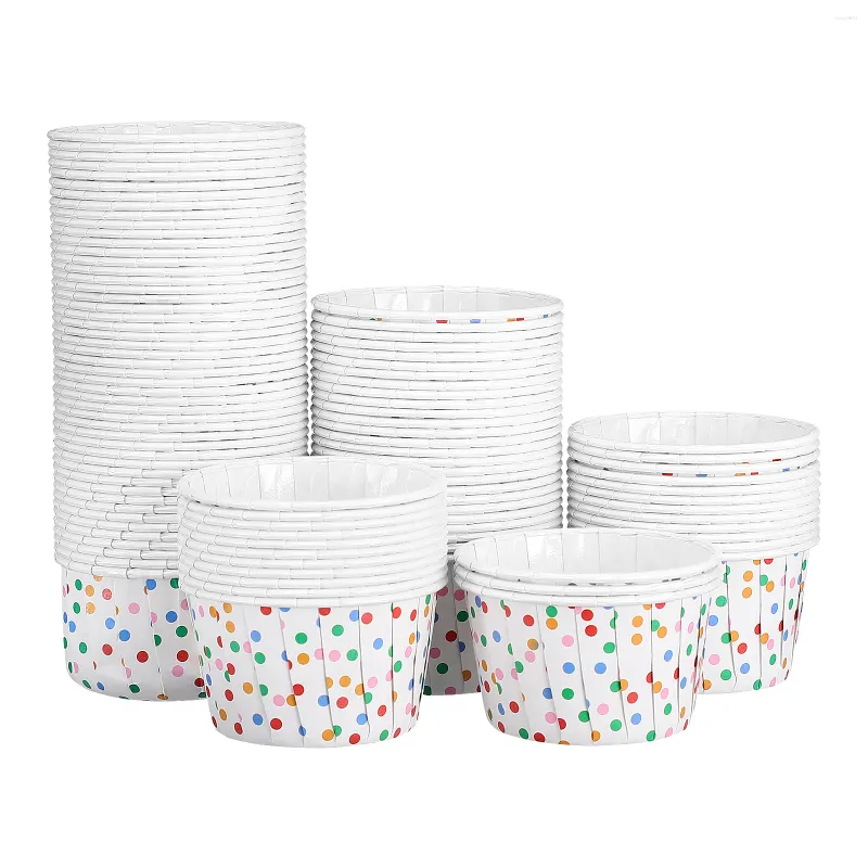 Disposable Cups Straws Paper Cake Dessert Bowls Soup Lid Sundae Baking Wraps Case Drumstick Plastic