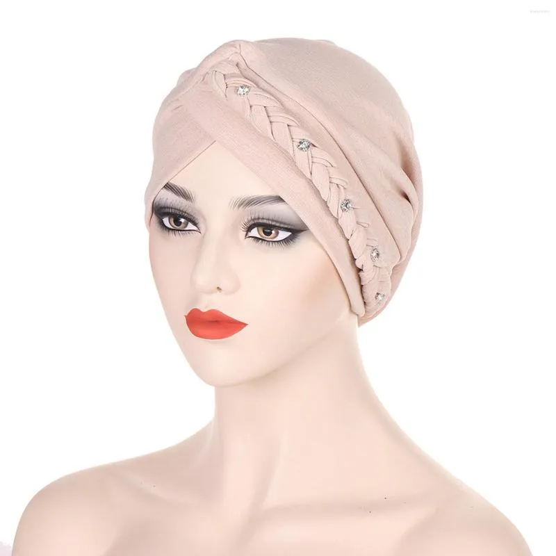 Шариковые кепки в стиле бохо, женские мусульманские шапочки от выпадения волос, шапки с принтом, коса, химиотерапия, головной убор, капот, исламский тюрбан, арабская обертка