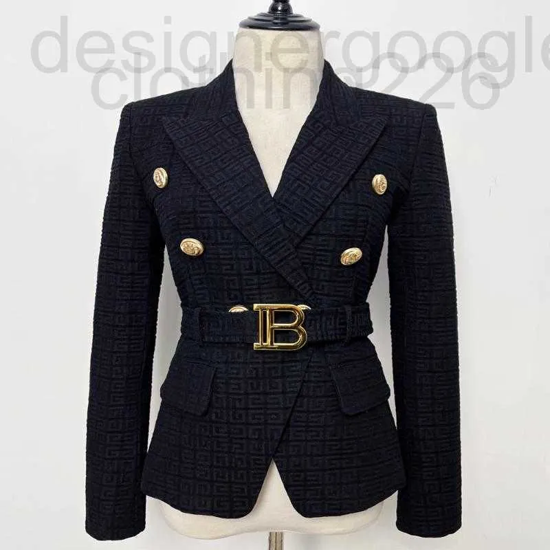 Damespakken Blazers designer S-5XL Lente en Herfst Mode Hoogwaardige Kleine Pak Knop Korte Zwart Witte Jas FHLE MYN2