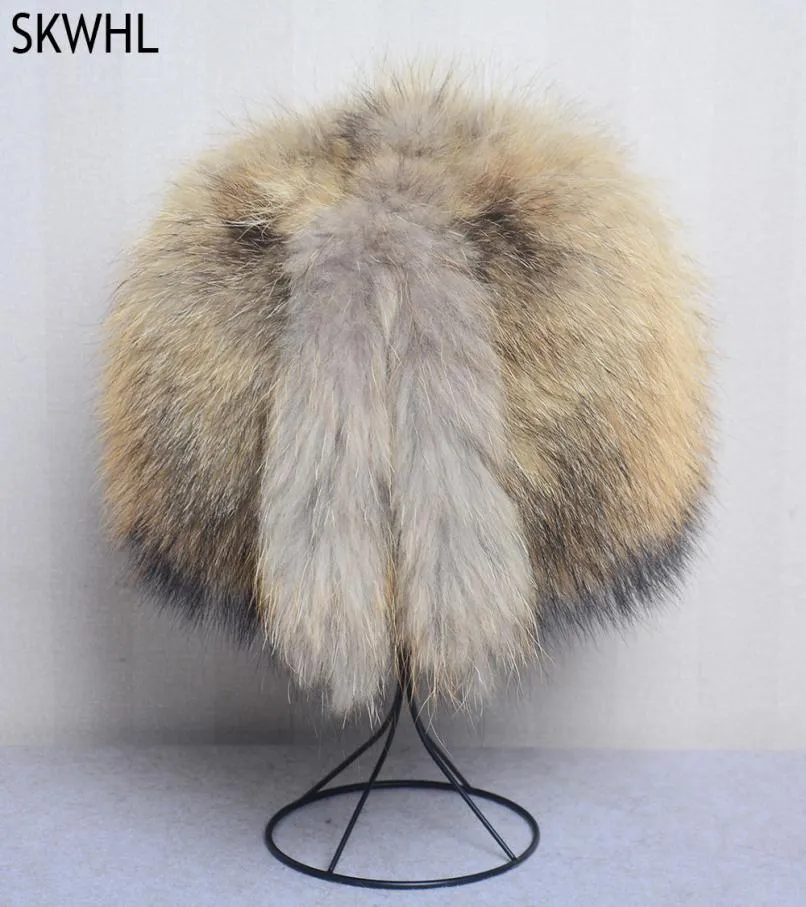 Winter Fur Cap ciepłe kapelusz Rosyjskie czapki lisowe czapki bombowce dla mężczyzny i kobiet3716630