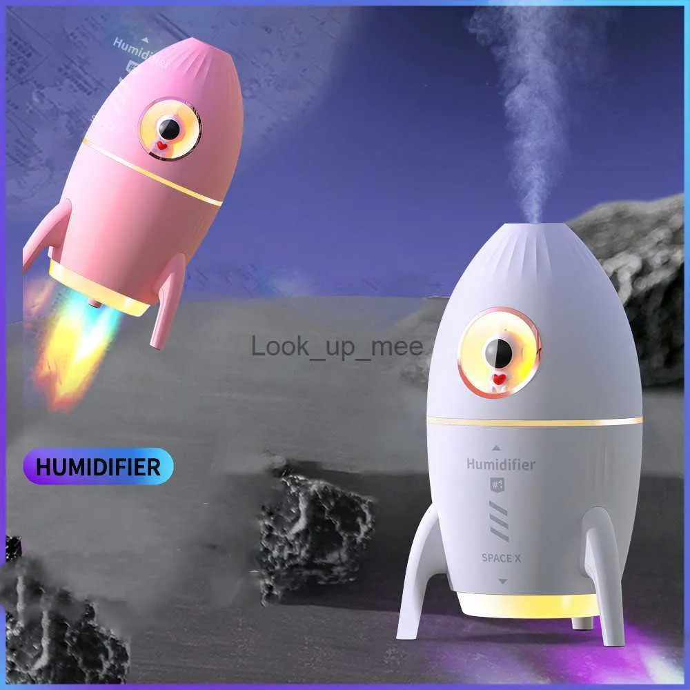 Luftfuktare 2023 Rocket Jellyfish Air Firidifier Kid Gift Creative Modeling Cool Mist Essential Oils Diffuser Fragrance Diffuser Fuktare YQ230926