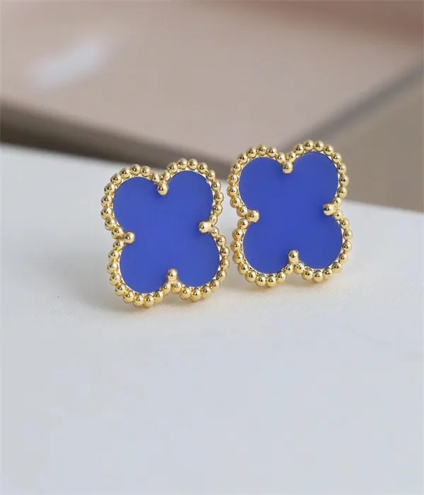 Four-leaf clover earrings women's new trendy temperament small earrings