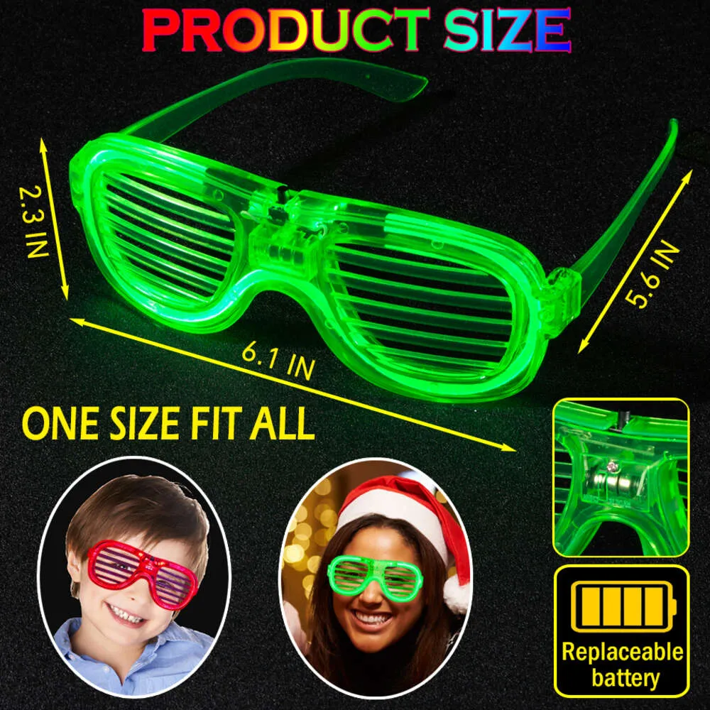 5/10/Bulk LED Glow Tv Show Glasses For Kids And Adults Perfect For Glow Tv  Show In The Dark Parties And Neon Favors From Hxhgood, $8.67