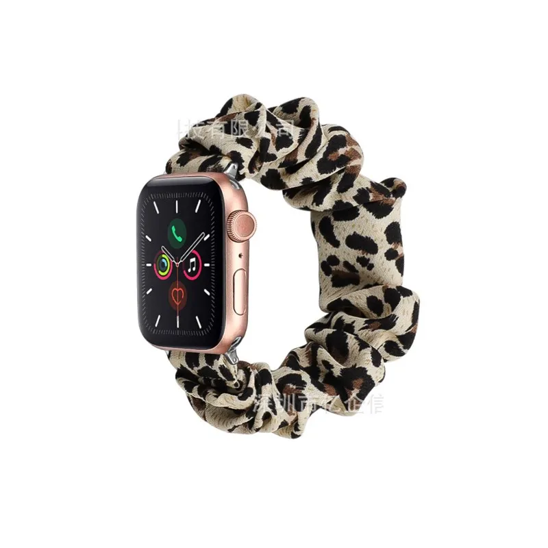 Moda pulseira de relógio para applewatch 876543se apple assista cinta de cabelo de náilon intestino grosso elástico iwatch cinta 38/41/42/42/44/45/49mm