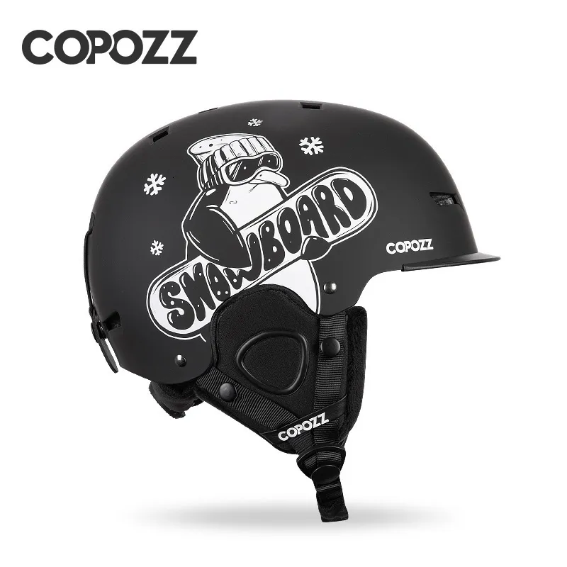 Skihelme COPOZZ Unisex-Skihelm, Zertifikat, halbbedeckter, stoßfester Skihelm für Erwachsene und Kinder, Schneesicherheit, Snowboardhelm 230925