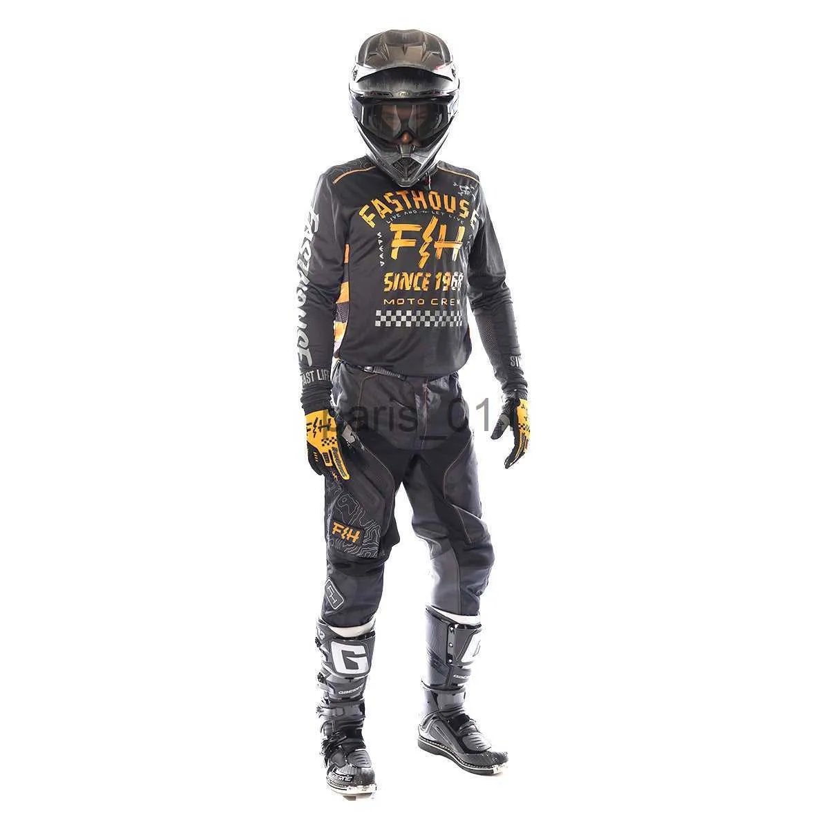 Athers Apparel 2023 لـ FH MX Suit Suit Motocross Gear Set Off Road With Bike Pocket Dirt Pike and Pants Moto Racing X0926