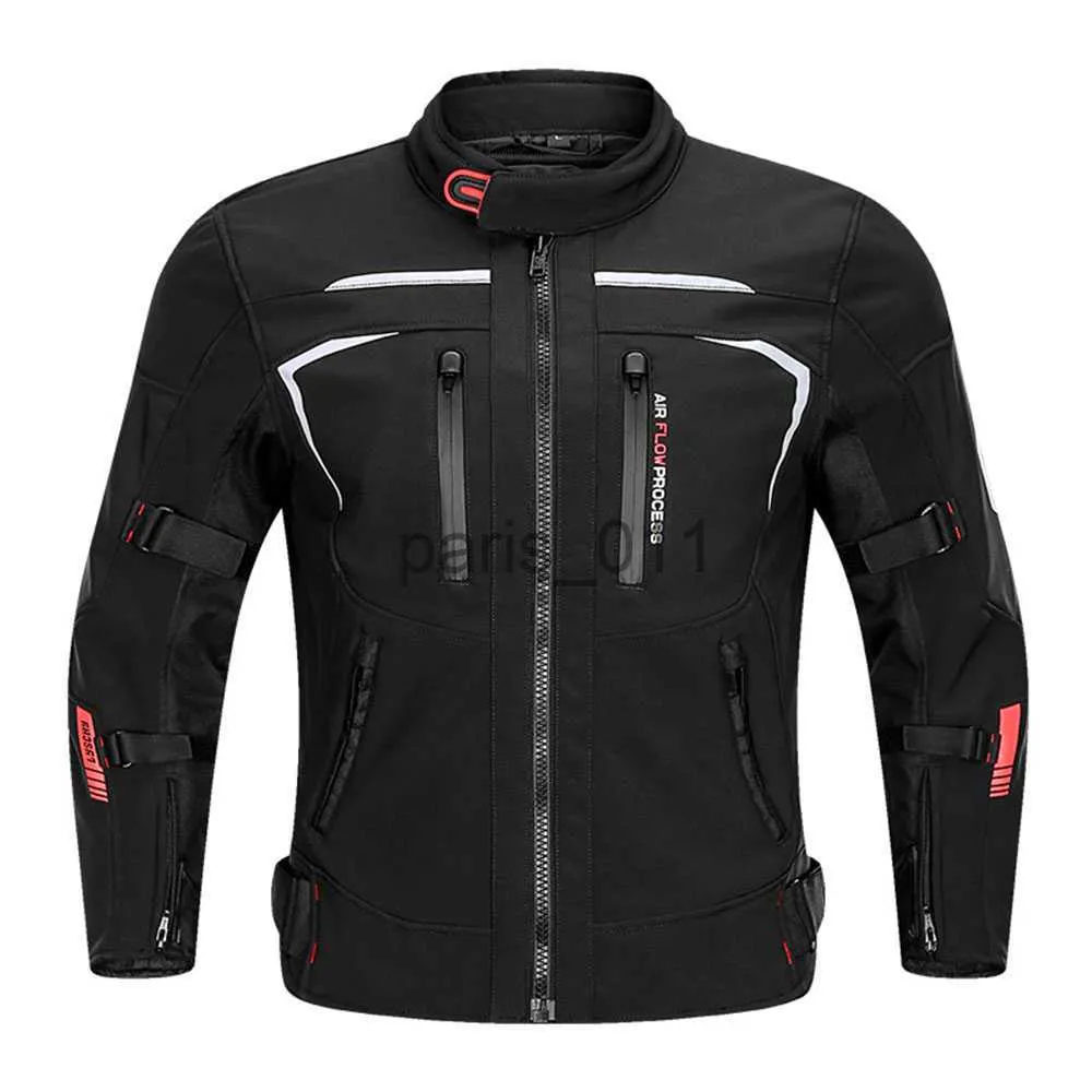 Otras prendas de vestir Chaqueta de motociclista para hombres Traje de montar duradero Protección de motocross Chaqueta de motociclista reflectante para hombres Moto Wearableracing Jacket x0926