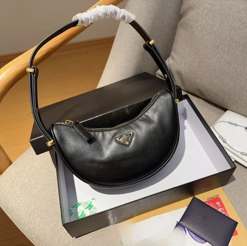 quality armpit bag designer handbag crossbody bags Shoulder Bag Luxury Handbags Hobos Clutch bag Women small bag classic leather bag Half Moon mirror quality